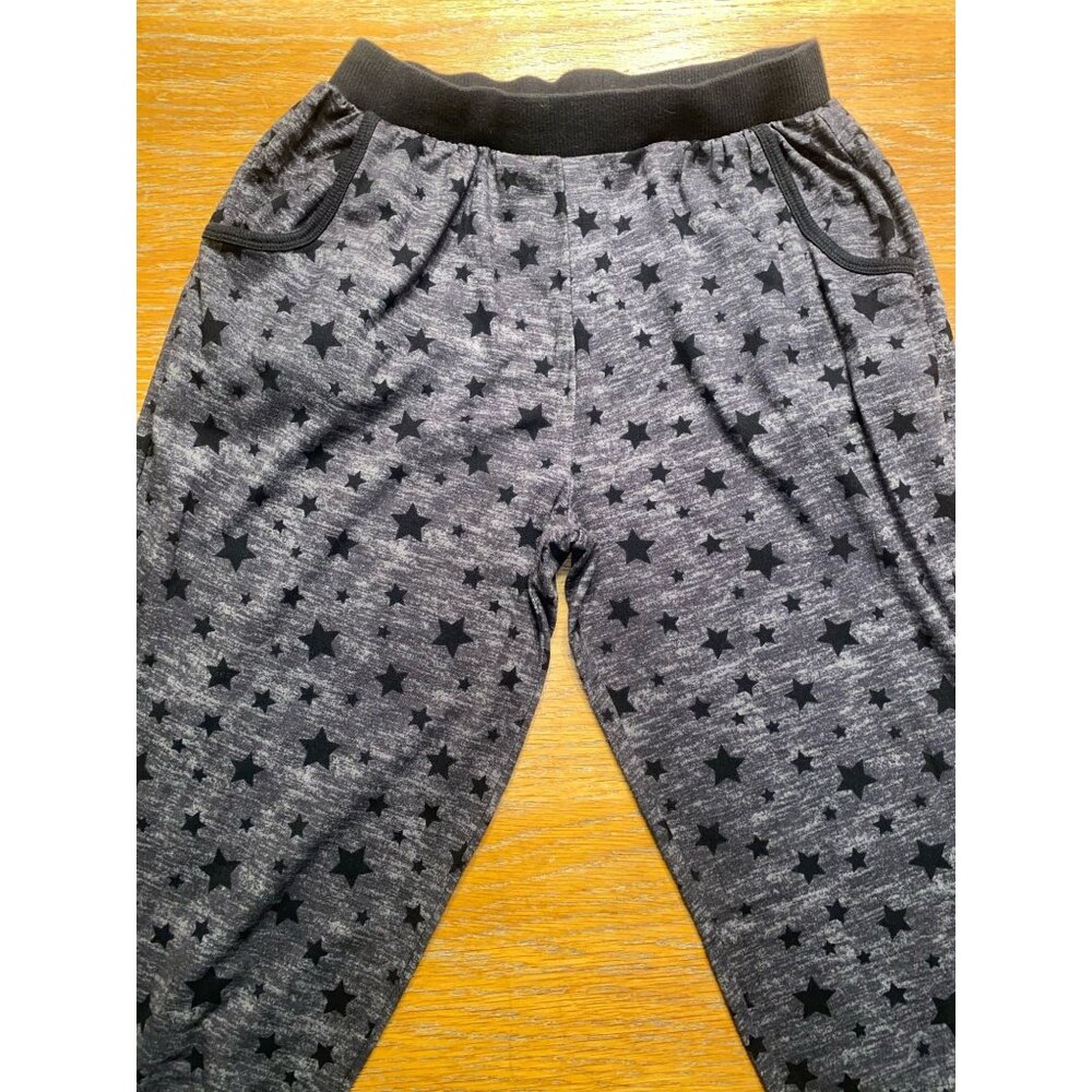 Cozy Star-Patterned Jogger Pants With Elastic Waistband & Cuffs